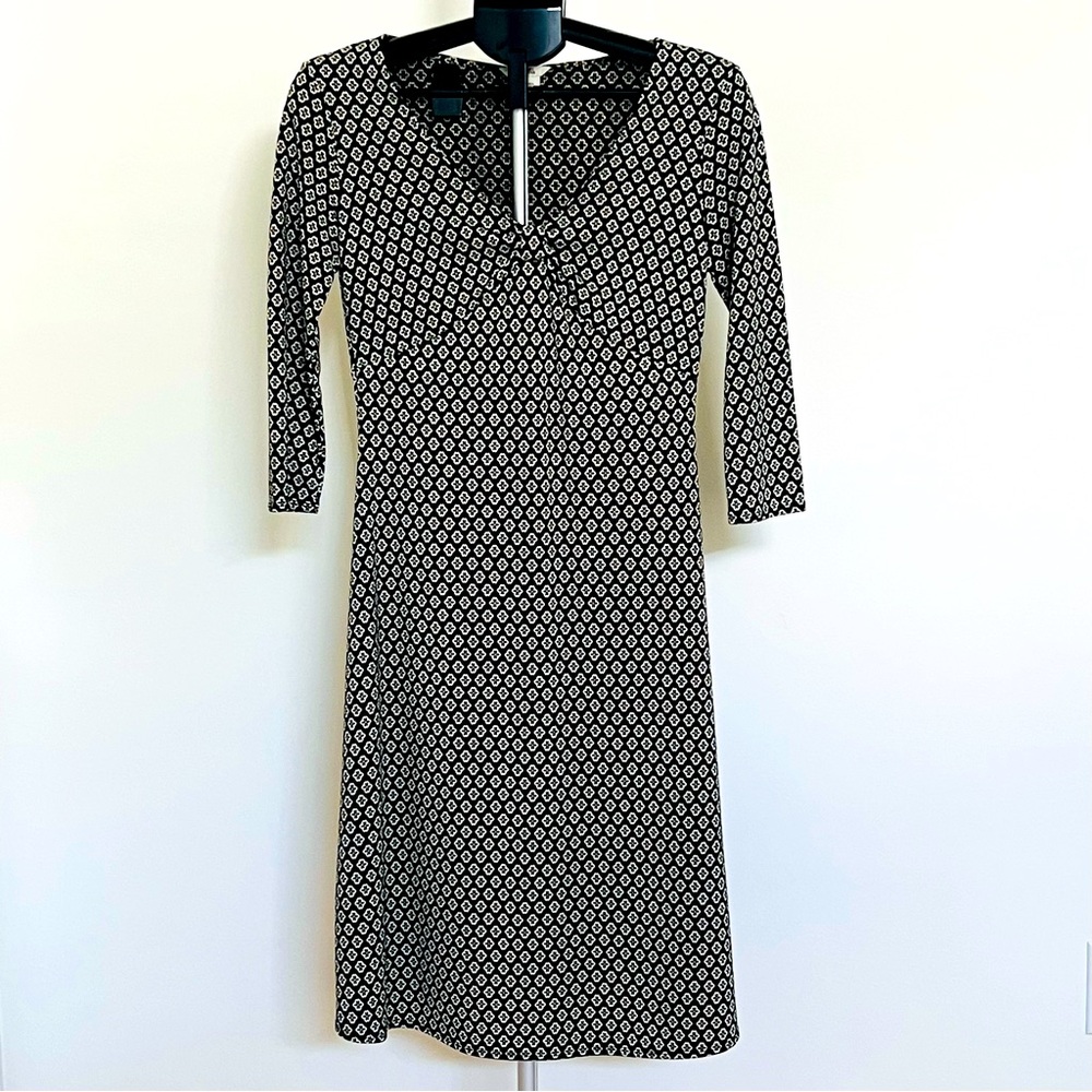 Michael Kors Black and White Midi Dress Size 4